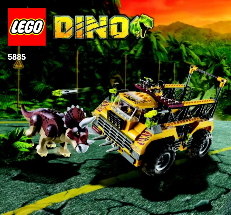 Page 1 de la notice Manuel utilisateur Lego Triceratops Trapper