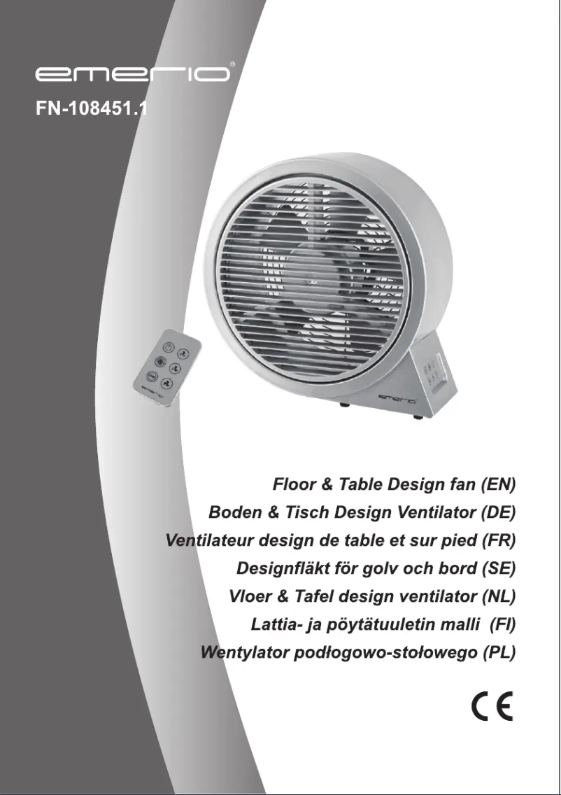 Page 1 de la notice Manuel utilisateur Emerio FN-108451.1