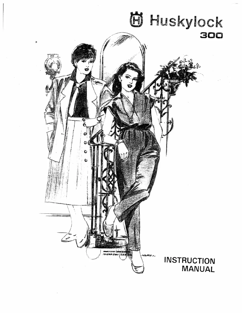Page n°1 - Manuel utilisateur Husqvarna Huskylock 300