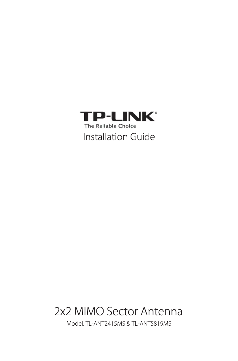 Page 1 of the manual Instruction Manual TP-Link TL-ANT2415MS