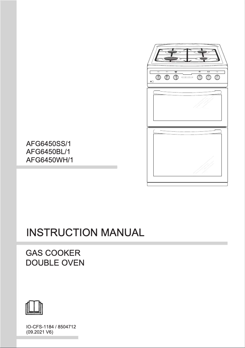 Page n°1 - Manuel utilisateur Amica AFG6450WH