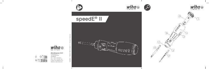 Page 1 de la notice Manuel utilisateur Wiha speedE II