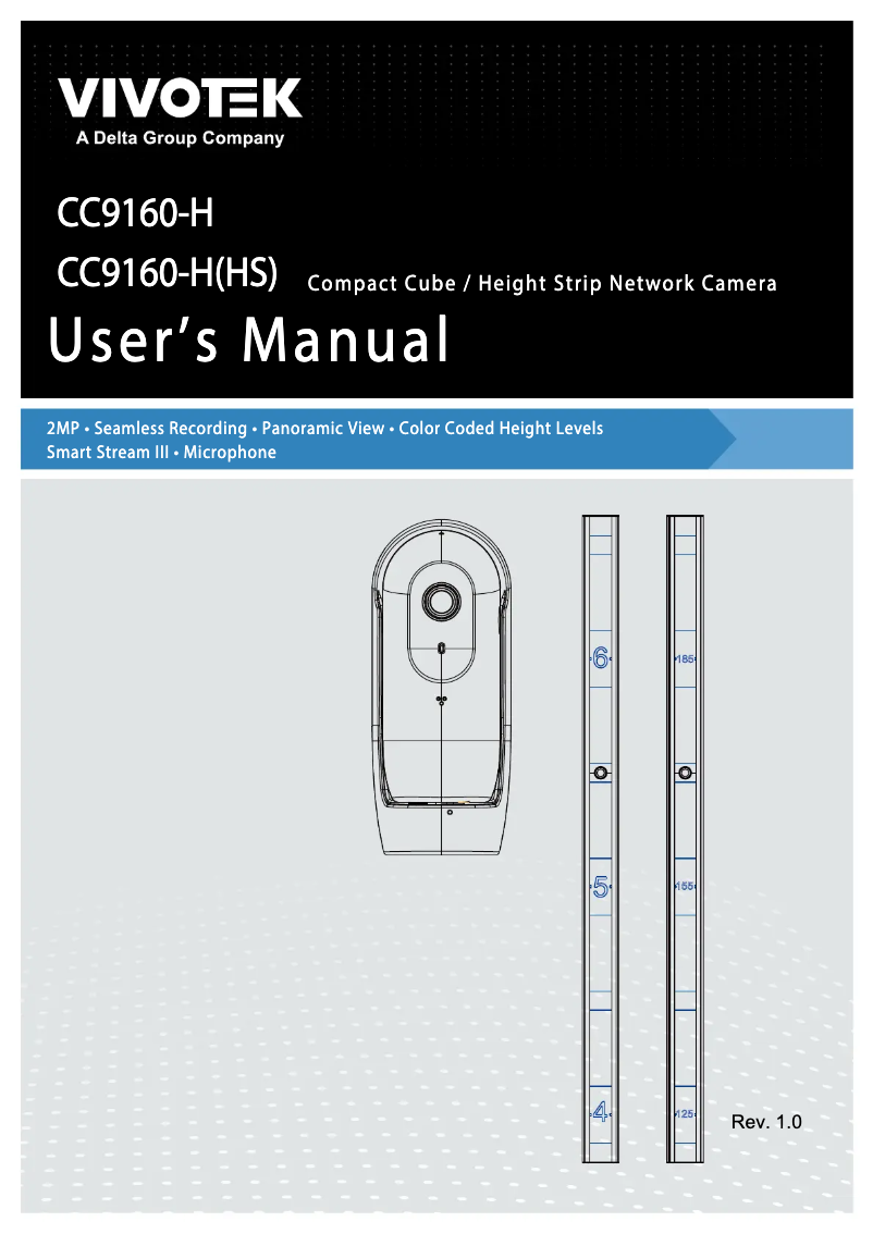 Page 1 de la notice Manuel utilisateur Vivotek CC9160-H