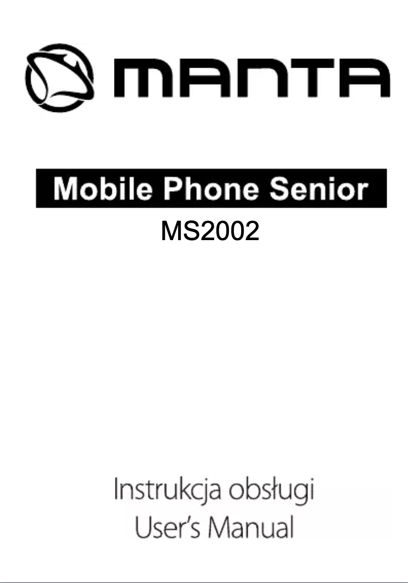 Image de la première page du manuel de l'appareil MS2002