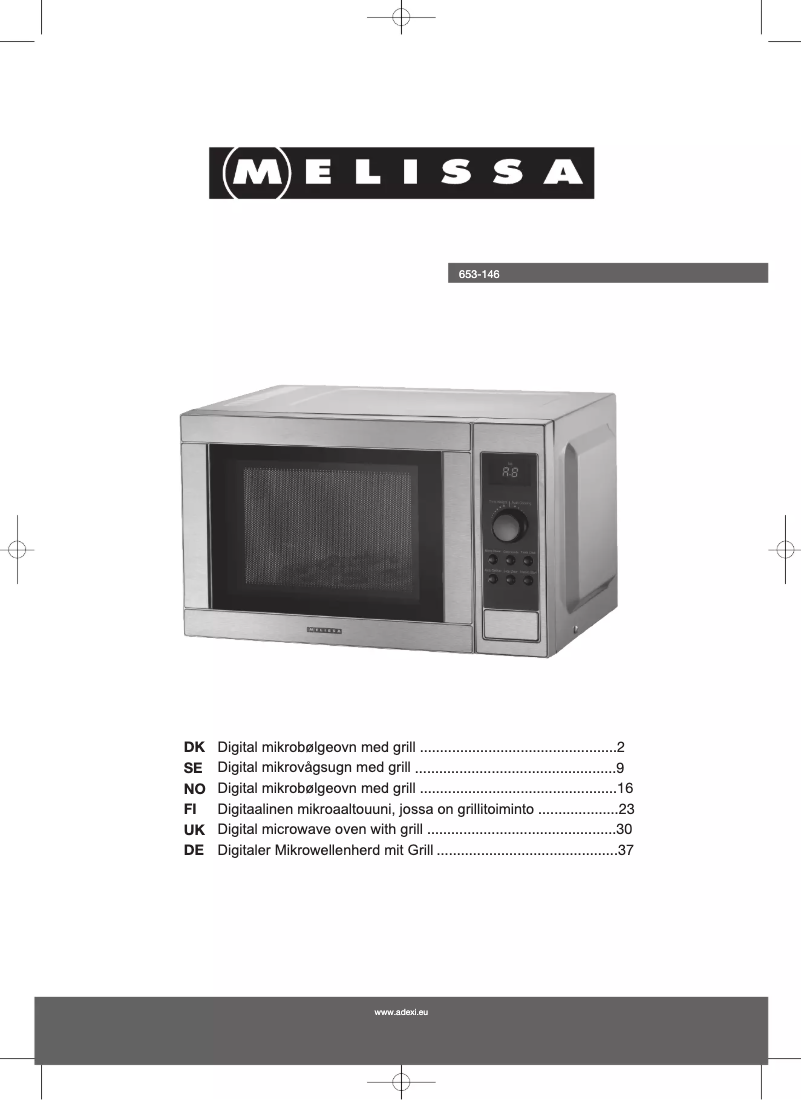 Página 1 del manual Manual de usuario Melissa 653-146