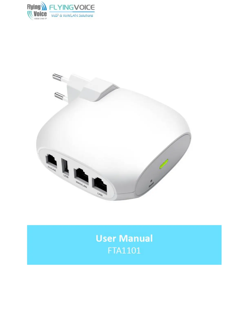 Image de la première page du manuel de l'appareil FTA1101