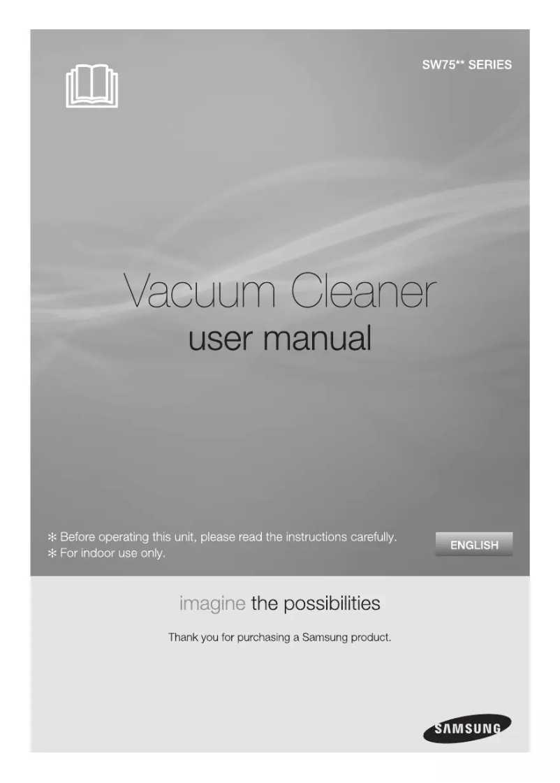 Page 1 de la notice Manuel utilisateur Samsung SW7535