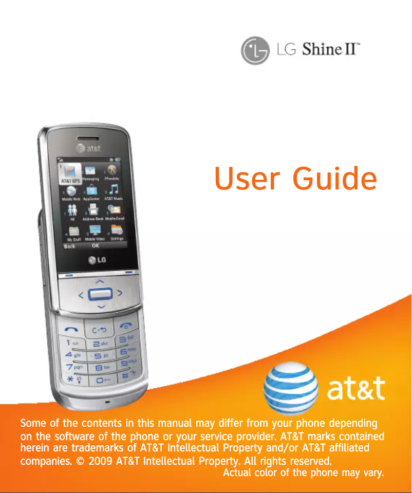 Página 1 del manual Manual de usuario LG Shine II