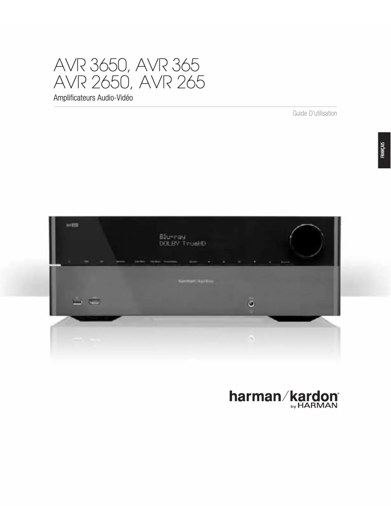 Page 1 de la notice Manuel utilisateur Harman Kardon AVR 2650