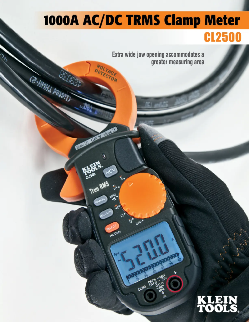 Página 1 del manual Folleto Klein Tools CL2500