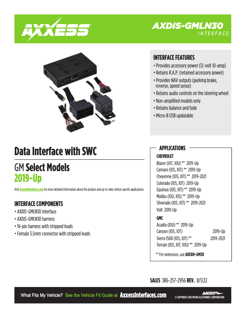 Image de la première page du manuel de l'appareil AXDIS-GMLN30