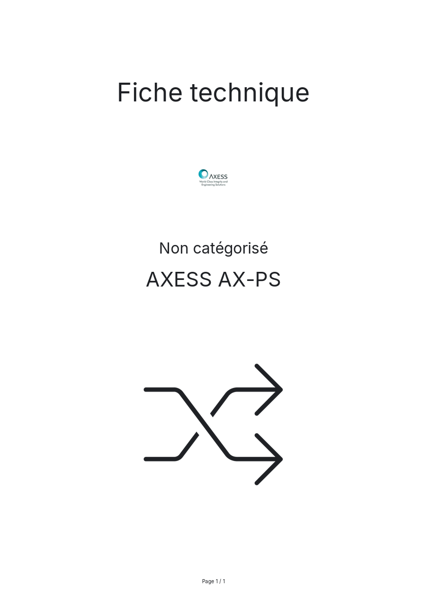 Image de la première page du manuel de l'appareil AX-PS