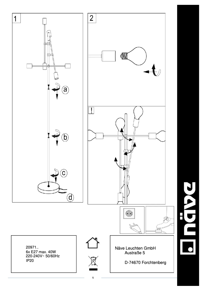 Página 1 del manual Manual de usuario Näve Modo