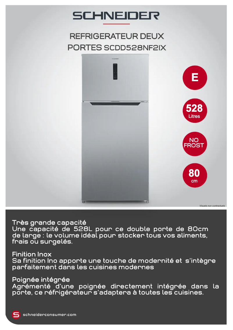 Image de la première page du manuel de l'appareil SCDD528NF2IX
