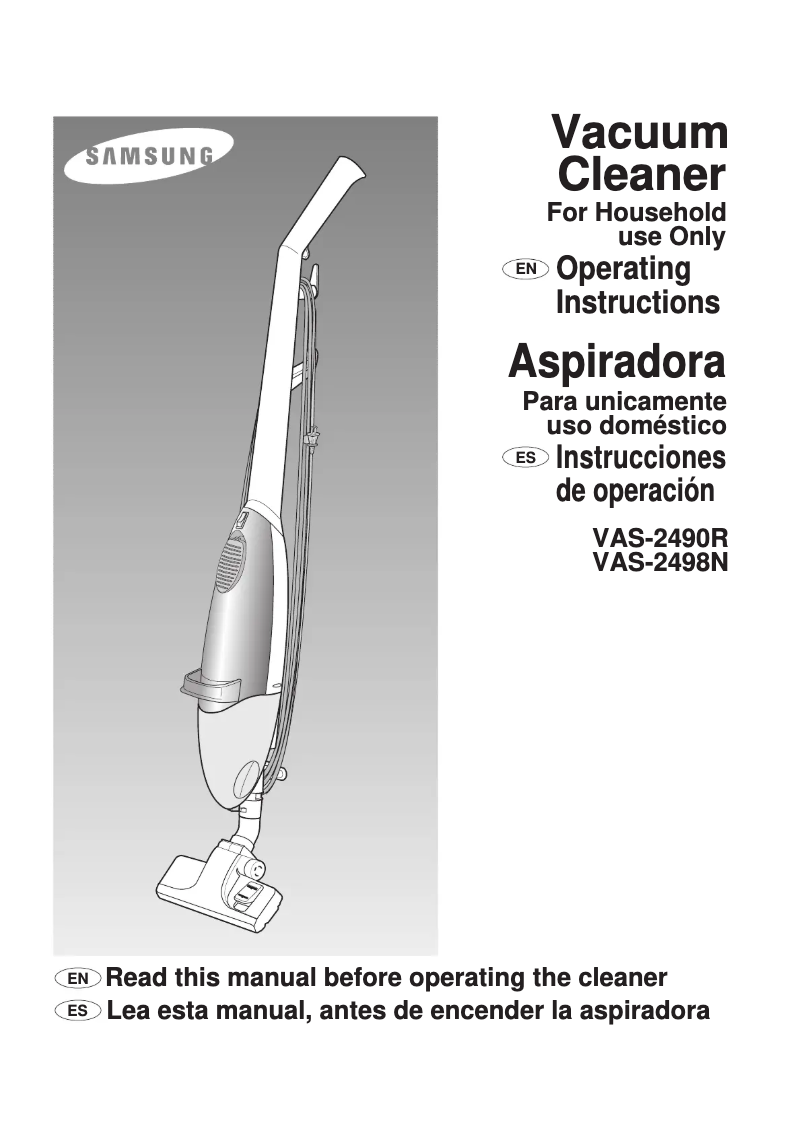Page n°1 - Manuel utilisateur Samsung VAS-2498N