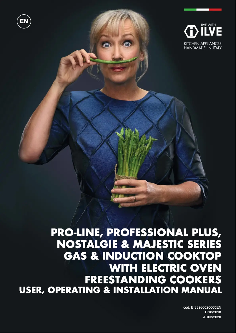 Page n°1 - Manuel utilisateur Ilve M07DNE3SSC