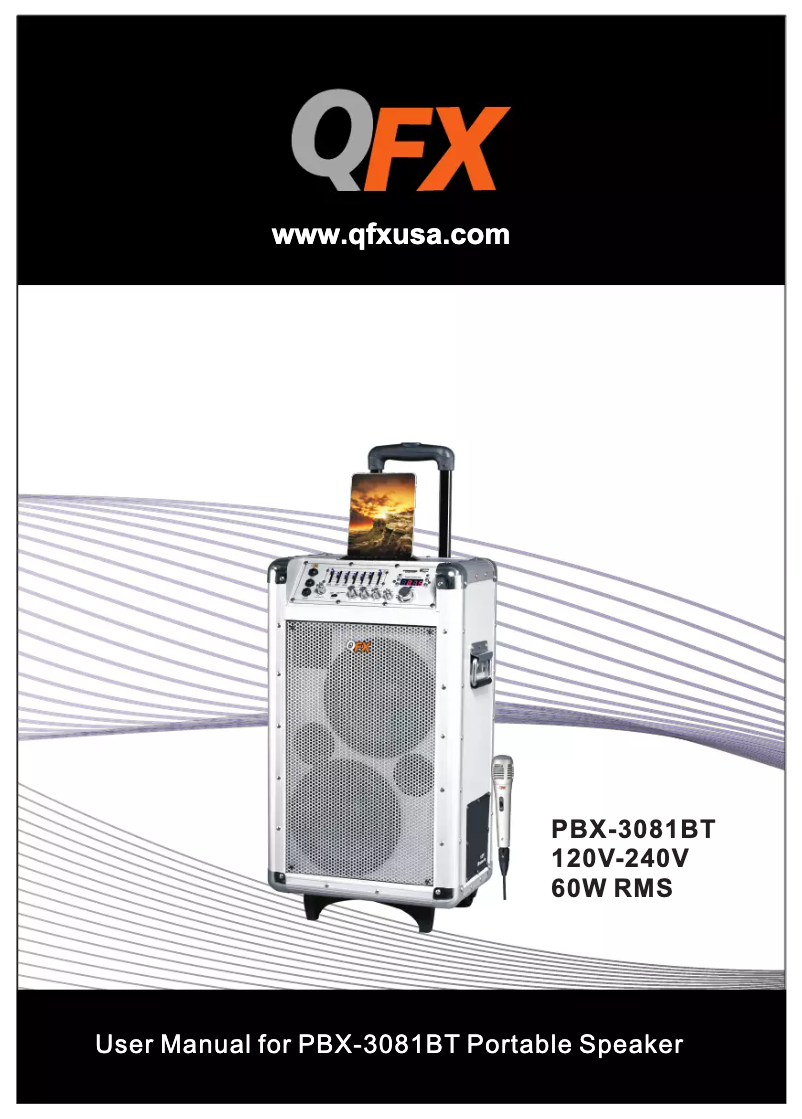 Page 1 de la notice Manuel utilisateur QFX PBX-3081BT