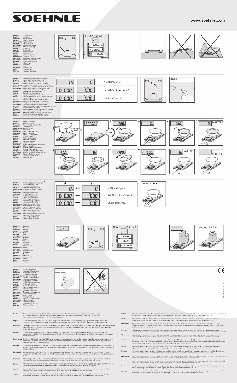 Page n°1 - Manuel utilisateur Soehnle Optica 67067