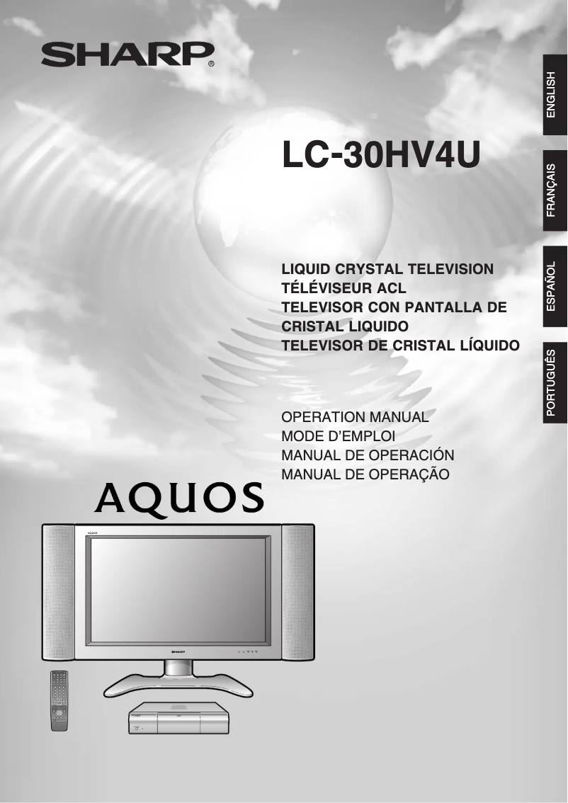 Image de la première page du manuel de l'appareil LC-30HV4U
