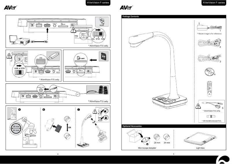 Page 1 de la notice Manuel utilisateur AVer AVerVision F15