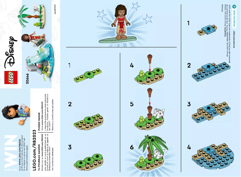 Page 1 de la notice Manuel utilisateur Lego Disney 30646