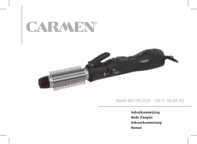 Image de la première page du manuel de l'appareil Rotary Curler RB7700