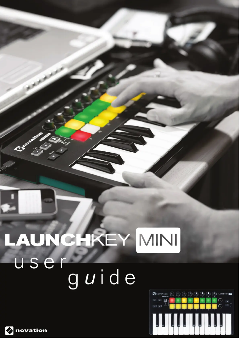 Image de la première page du manuel de l'appareil Launchkey Mini MK2