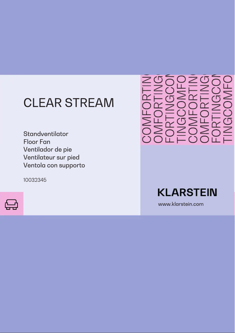 Image de la première page du manuel de l'appareil Clear Stream