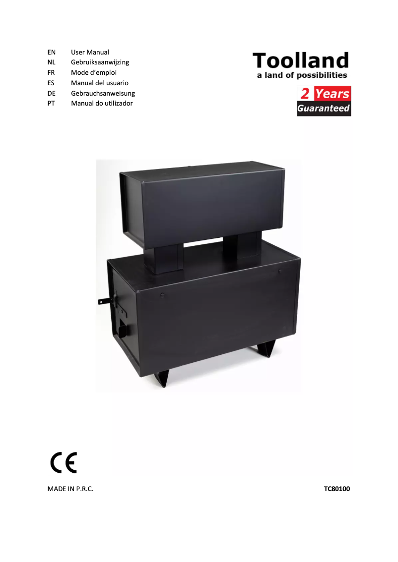 Image de la première page du manuel de l'appareil TC80100