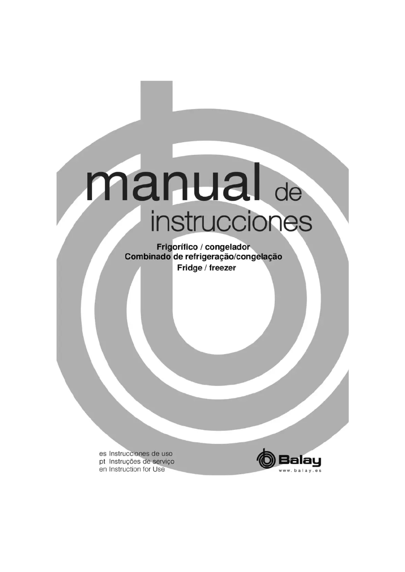 Page n°1 - Manuel utilisateur Balay 3KF6400B