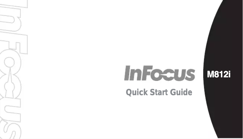 Page 1 de la notice Manuel utilisateur InFocus M812i