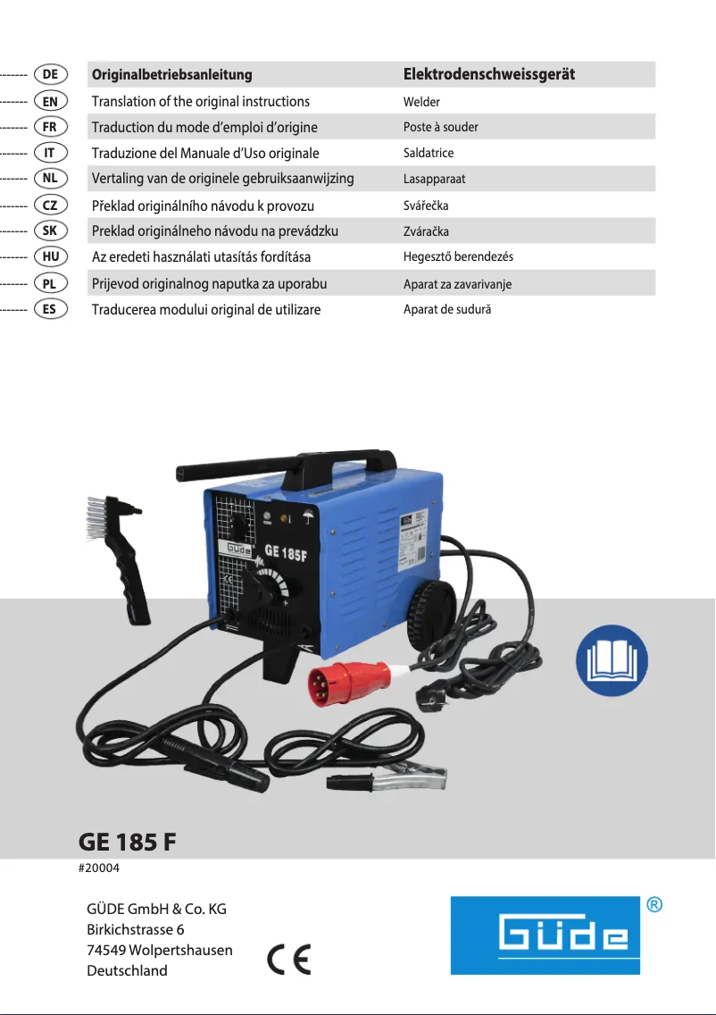 Page 1 de la notice Manuel utilisateur Güde 20004