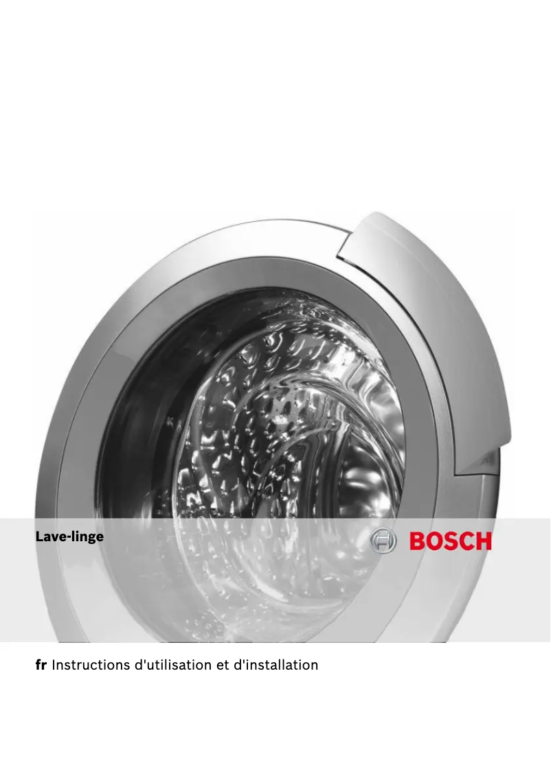 Page 1 de la notice Manuel utilisateur Bosch WOT26453FF