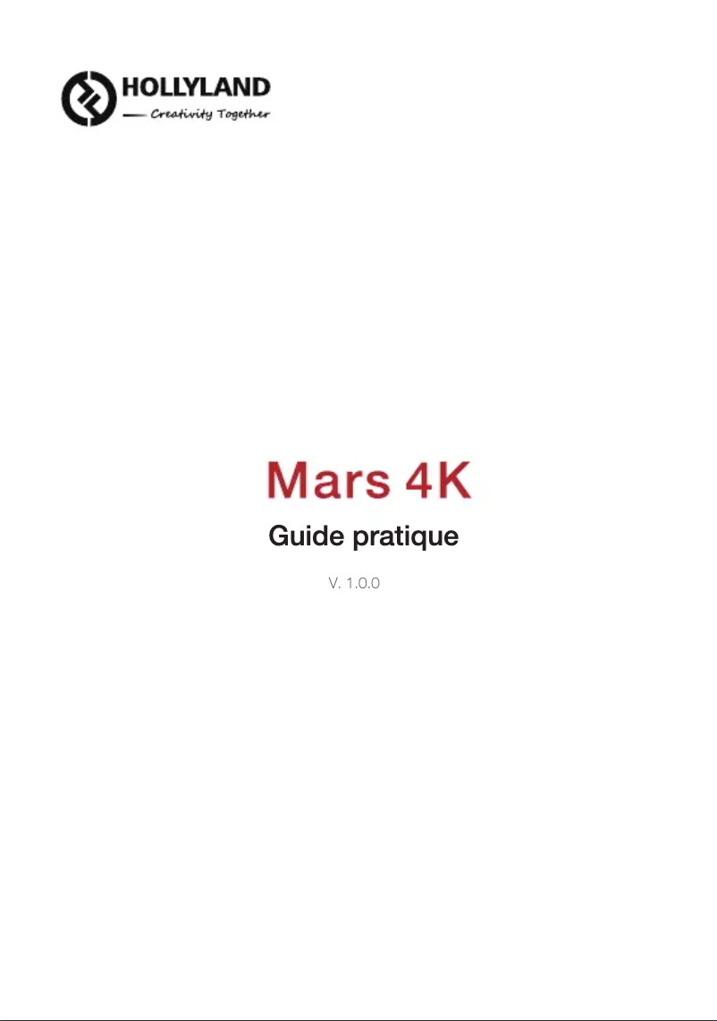 Image de la première page du manuel de l'appareil Mars 4K