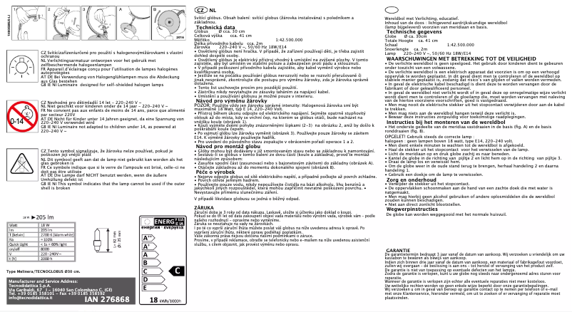 Page n°1 - Manuel utilisateur Melinera IAN 276868