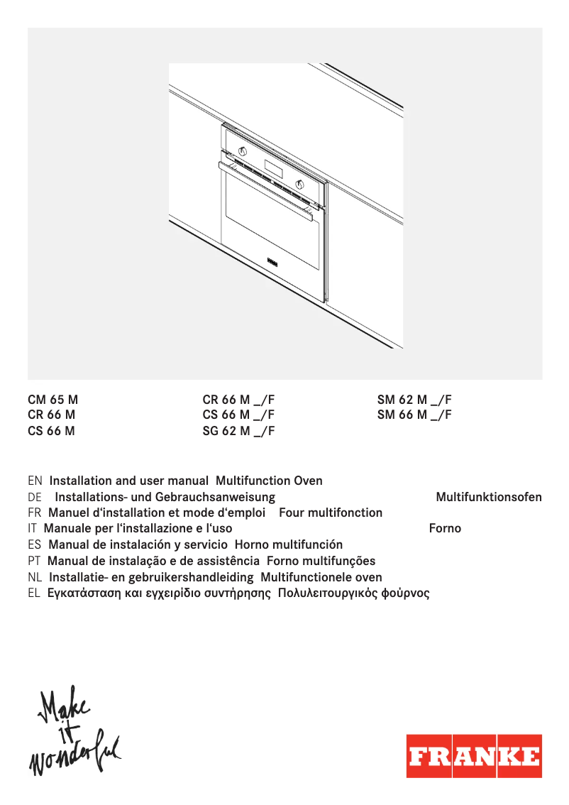 Image de la première page du manuel de l'appareil CM 65 M WH