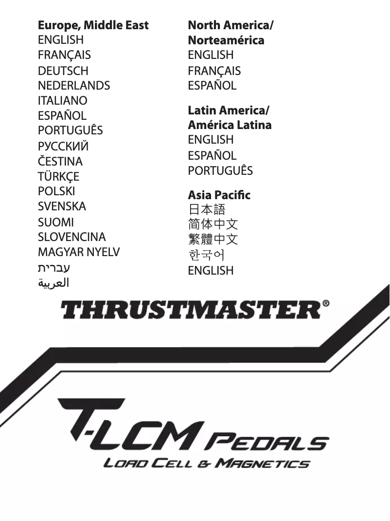 Página 1 del manual Manual de usuario Thrustmaster T-LCM Pedals