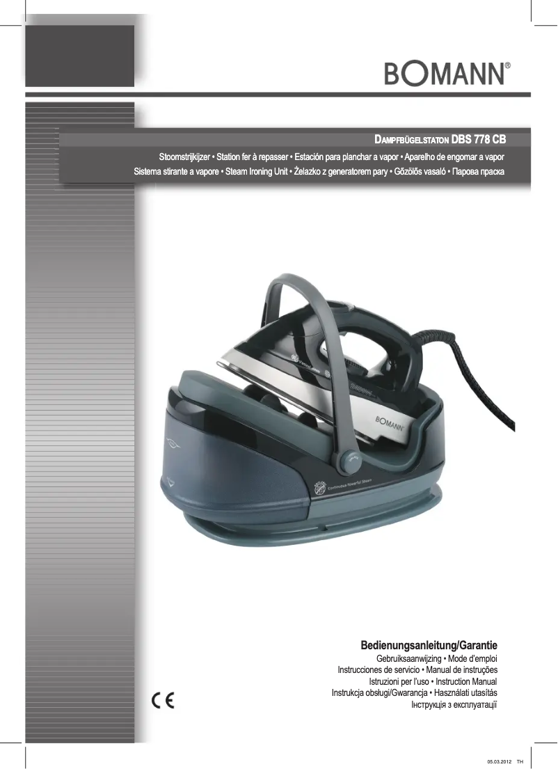 Image de la première page du manuel de l'appareil DBS 778 CB