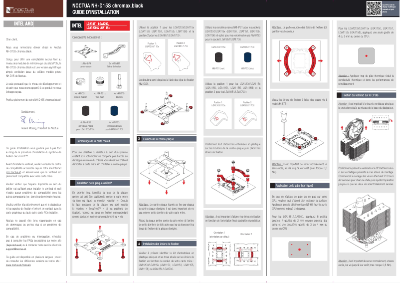Página 1 del manual Manual de usuario Noctua NH-D15S chromax.black