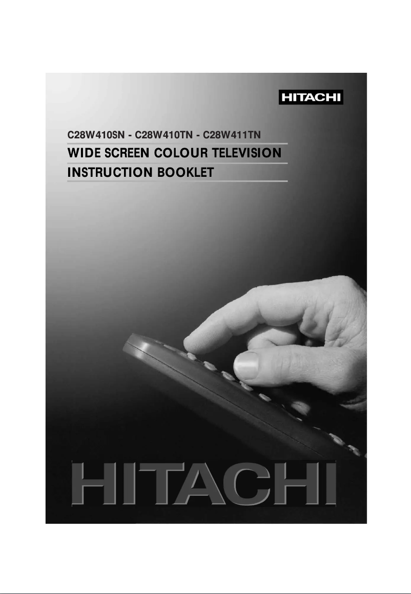 Page 1 de la notice Manuel utilisateur Hitachi C28W410TN