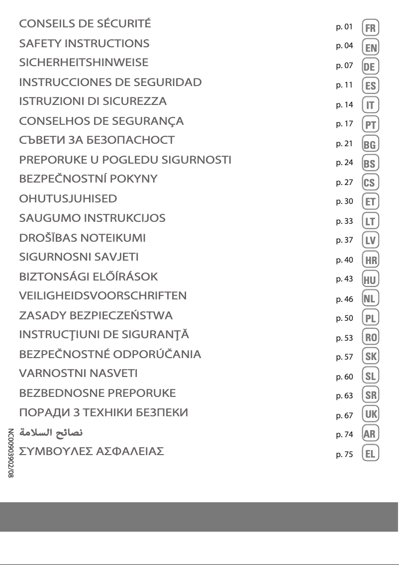 Image de la première page du manuel de l'appareil Swift Power RO2913