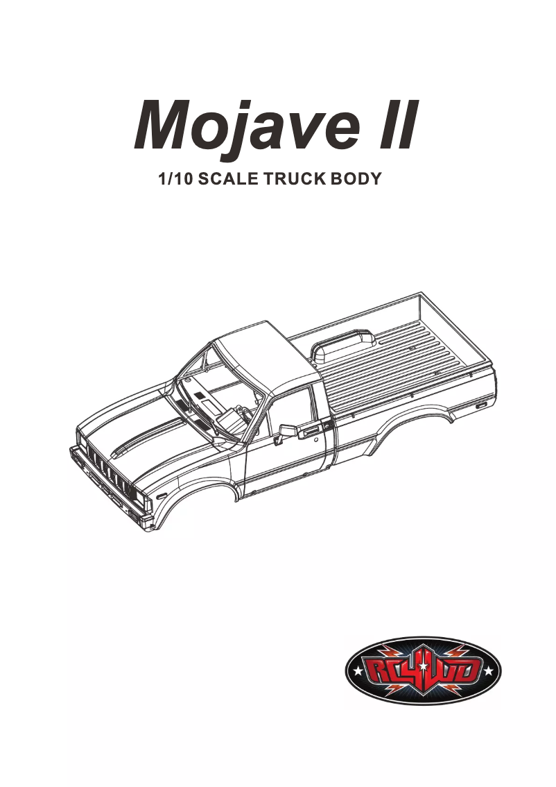 Page n°1 - Manuel utilisateur RC4WD Z-B0084