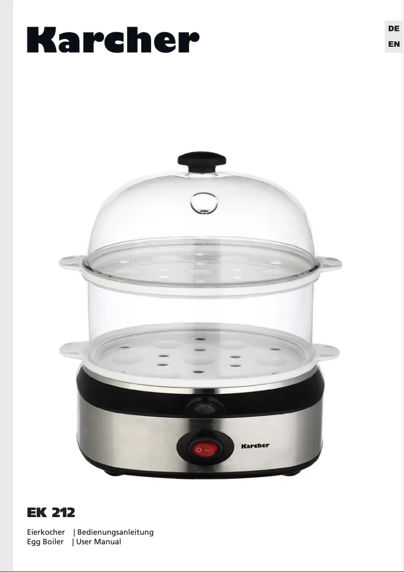 Page 1 de la notice Manuel utilisateur Kärcher EK 212