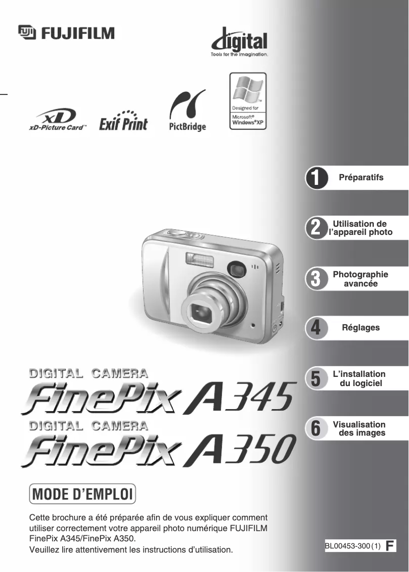 Page n°1 - Manuel utilisateur Fujifilm FinePix A345