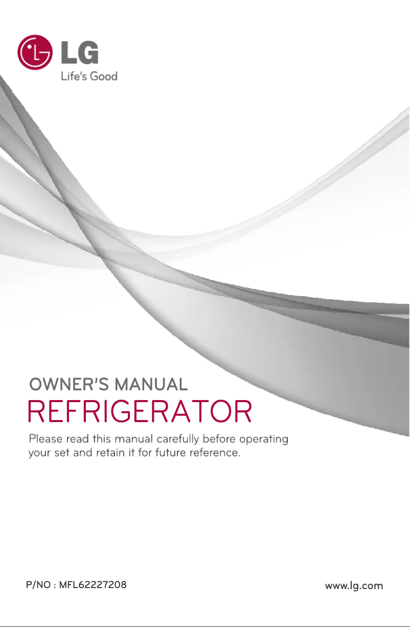 Page 1 de la notice Manuel utilisateur LG GL-B322RPCL