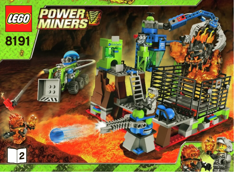 Page 1 de la notice Manuel utilisateur Lego Power Miners 8191