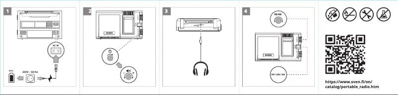 Page 1 de la notice Manuel utilisateur Sven SRP-450