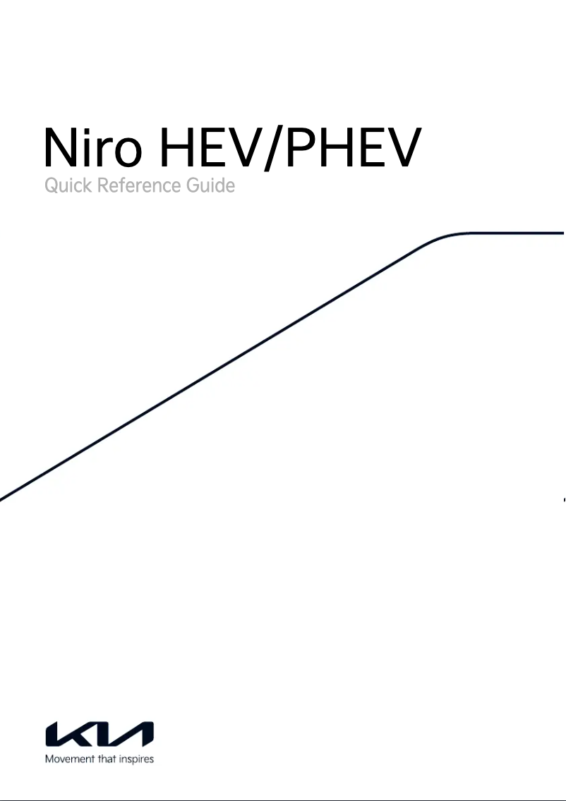 Page 1 de la notice Manuel utilisateur Kia Niro Plug-in Hybrid (2022)