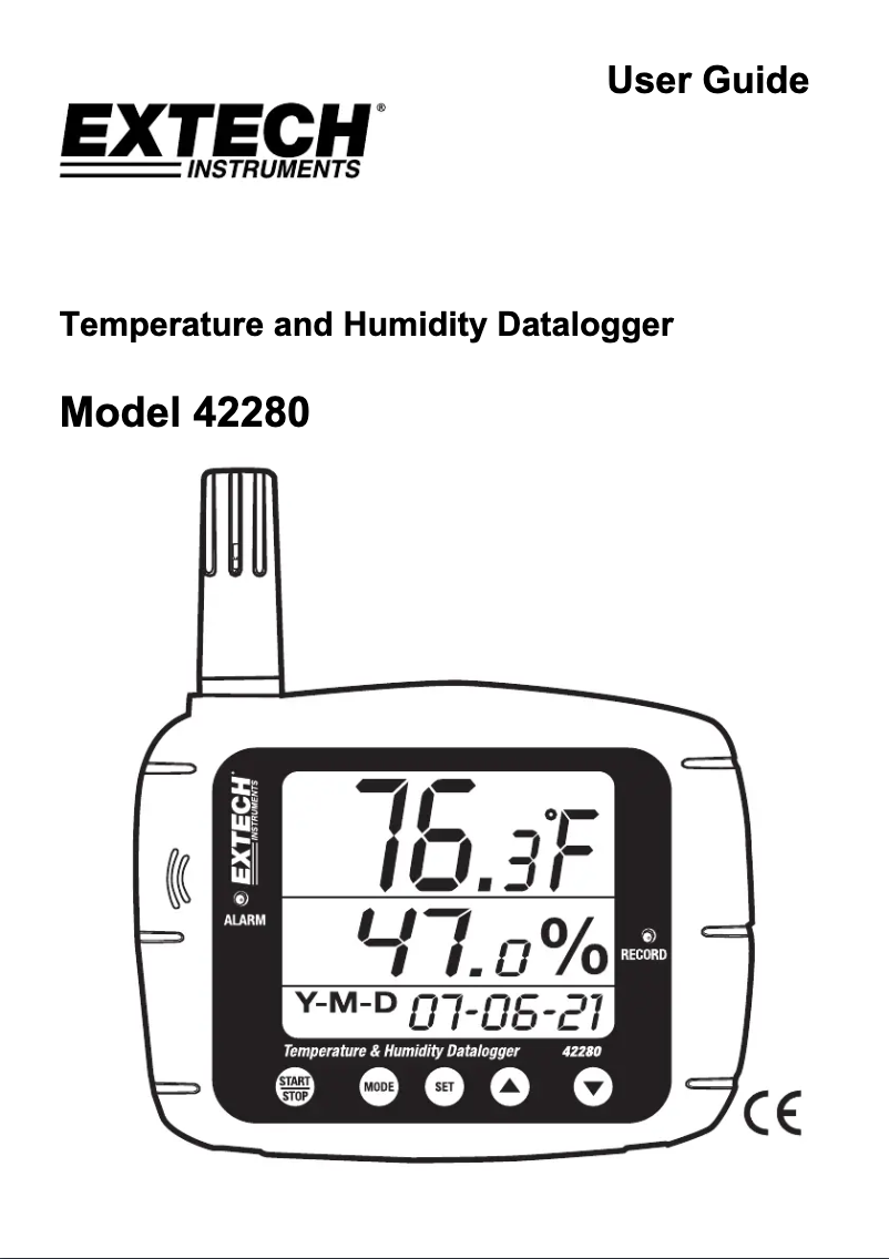 Page n°1 - Manuel utilisateur Extech 42280