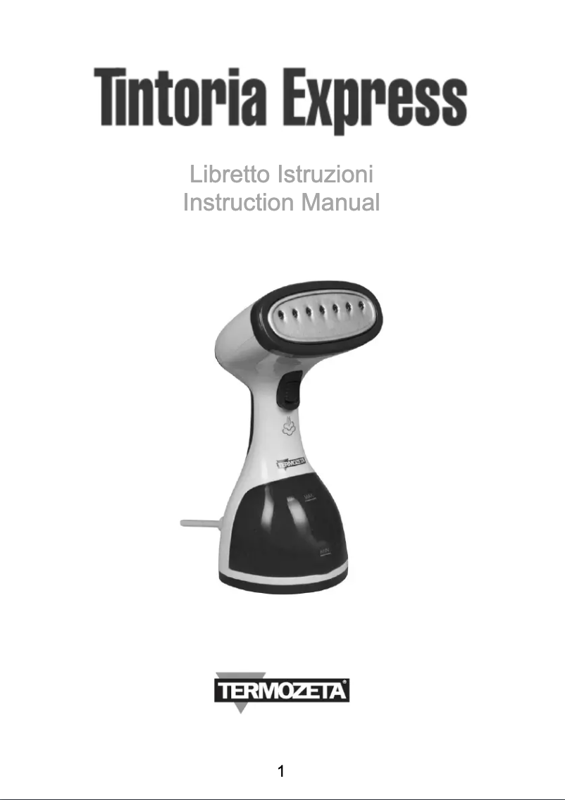 Page 1 of the manual User Manual Termozeta Tintoria Express